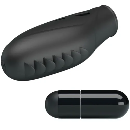 Gilo Silicone Finger Vibrator Black | Pretty Love