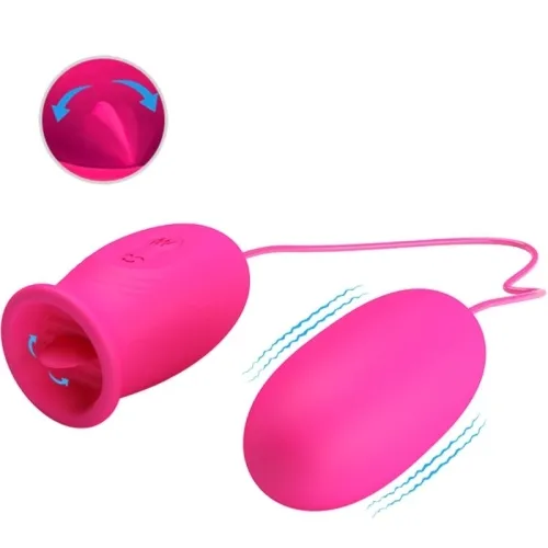 Daisy Vibro Egg + Clitoral Stimulating Tongue Pink – Pretty Love