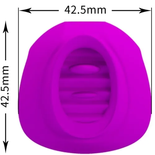 Estelle Tongue-Clitoral Stimulator 12 Modes Purple | Pretty Love