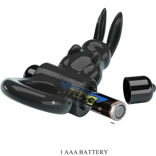 Exciting Rabbit Ring Vibrator with 10 Modes, Black – Pretty Love