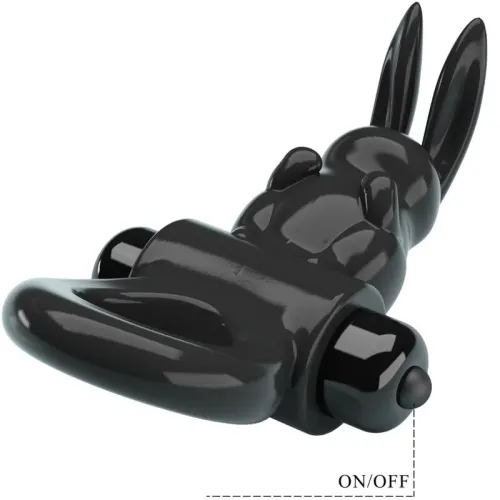Exciting Rabbit Ring Vibrator with 10 Modes, Black – Pretty Love