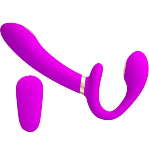 Thunderbird Doppelter Strap-On-Vibrator Lila | Pretty Love