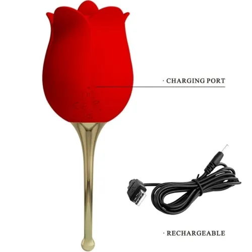 Rose Lover Rose Klit Stimu 12 Modes Red | Pretty Love