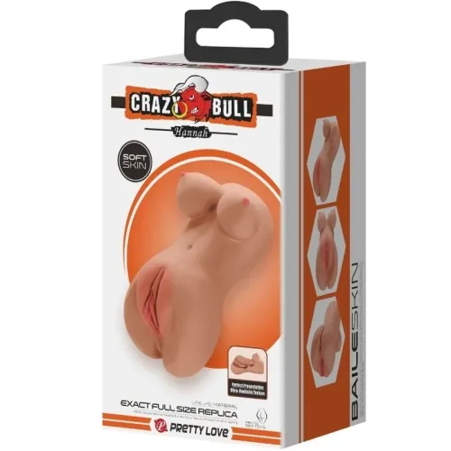 Hannah Doppelmasturbator Vagina & Anus Braun – Crazy Bull