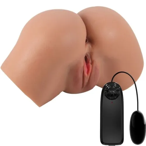 Hailey Vibrator Butt with Vagina and Anus Brown – Crazy Bull