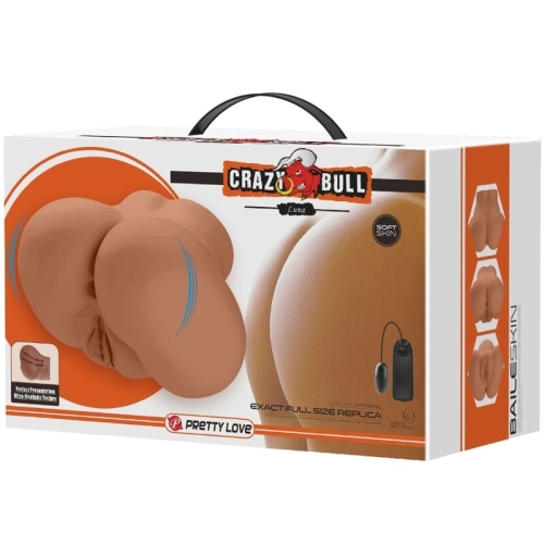 CRAZY BULL - LUNA VIBRATOR BUTT MIT REALISTISCHER VAGINA UND ANUS FLESH CONTROL FERNBEDIENUNG