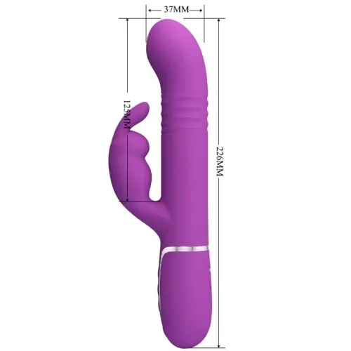 Coale 4 In 1 Multifunktions-Rabbit-Vibrator Lila | Pretty Love