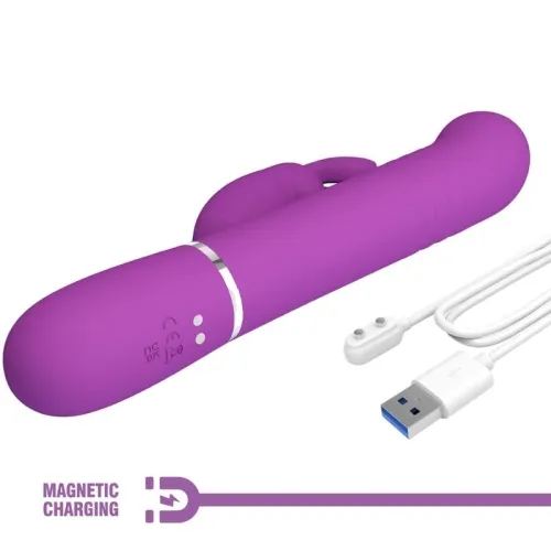 Coale 4 In 1 Multifunktions-Rabbit-Vibrator Lila | Pretty Love