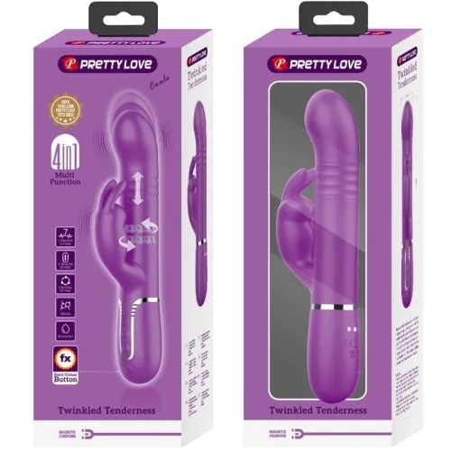 Coale 4 In 1 Multifunktions-Rabbit-Vibrator Lila | Pretty Love