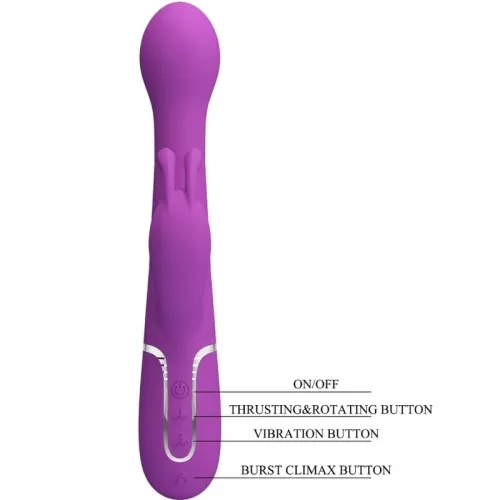 Dejon 3 In 1 Multifunktions-Rabbit-Vibrator Lila | Pretty Love