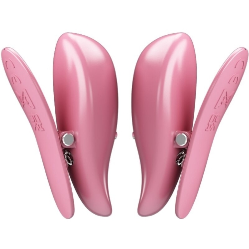 PRETTY LOVE - CAILEY NIPPELKLEMMEN 10 VIBRATIONEN FERNBEDIENUNG ROSA