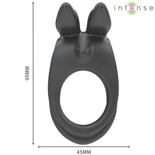 Sam Vibrator Doppel-Penisring 10 Modi Schwarz – Intense