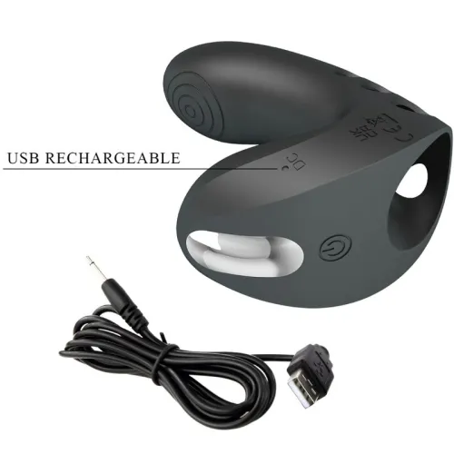 Camelia Finger Vibrator 7 Modes Black | Pretty Love