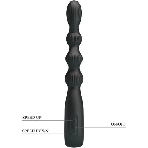 Federer anal vibrator 12 modes black | Pretty Love