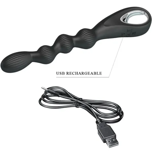 Federer anal vibrator 12 modes black | Pretty Love