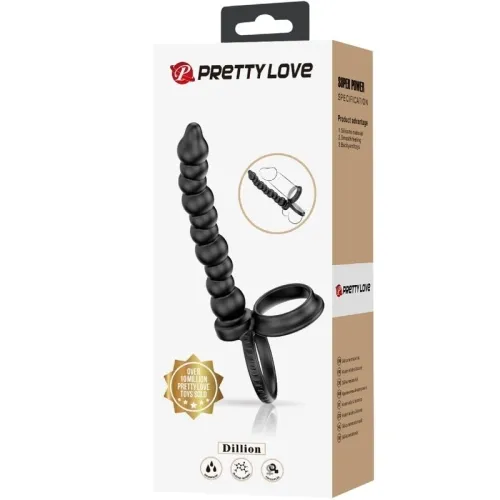 Dillion Double Penetration Cock Ring Black – Pretty Love