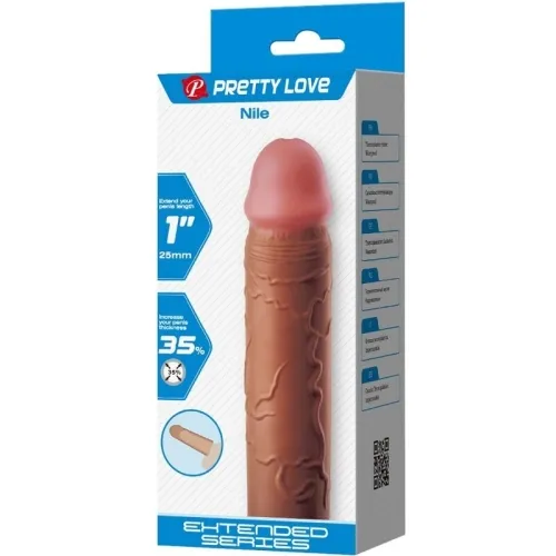 Nile Penis Sleeve with 2.5cm Extension Brown – Pretty Love