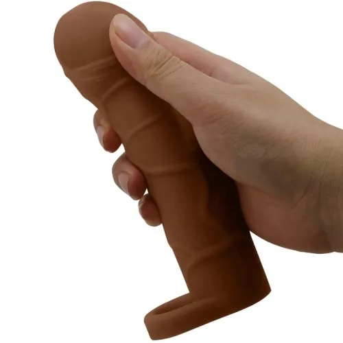 Bunion Penis Sleeve Mit 2.5cm Verlängerung Braun – Pretty Love