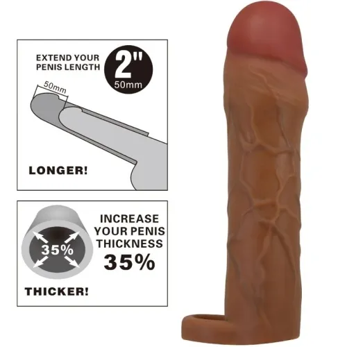 Hani Penishülle Mit 5cm Verlängerung Braun – Pretty Love