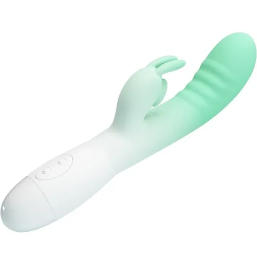 Cerberus Rabbit Vibrator 3o Vibrationen Grün | Pretty Love