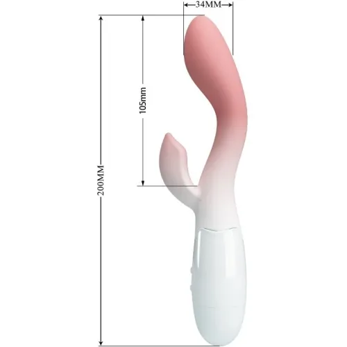 Brighty G-Spot Vibrator + Clit Stimu 30 Vibrations Pink | Pretty Love
