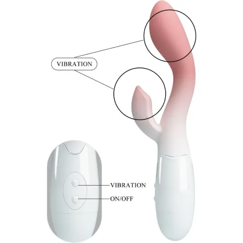 Brighty G-Spot Vibrator + Clit Stimu 30 Vibrations Pink | Pretty Love