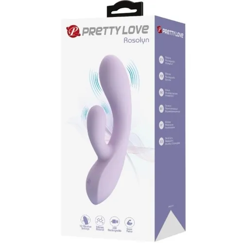 Rosolyn Rabbit Vibrator 10 Modes Purple | Pretty Love