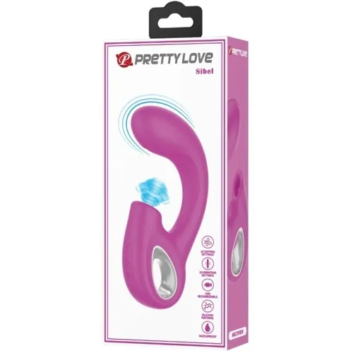 Sibel Sibel G-Spot Vibrator + Clit Stimu 10 Modes Purple | Pretty Love
