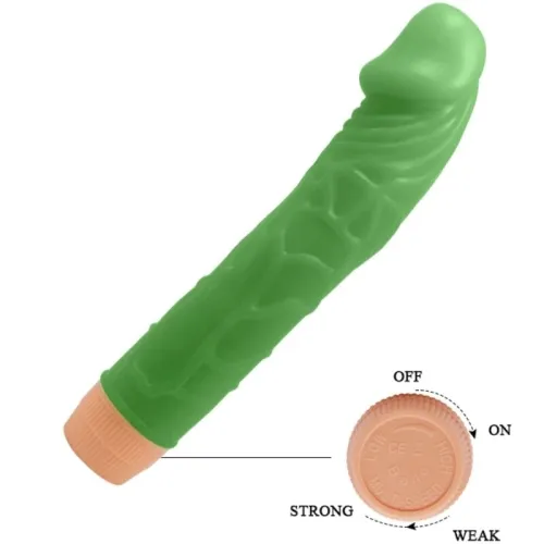 Bill Realistic Vibrator 22.5cm Green | Baile