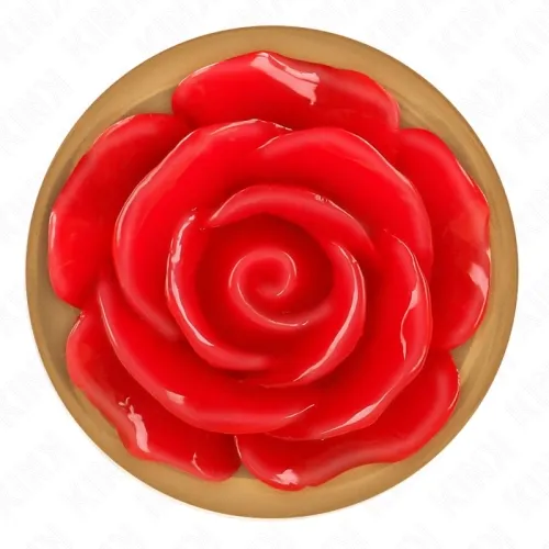 Pink Gold Anal Plug With Red Rose M – Kink