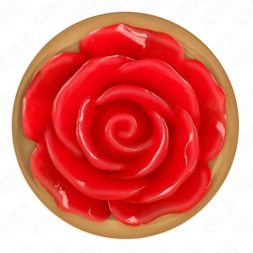 Rosa Goldener Analstecker Mit Roter Rose S – Kink