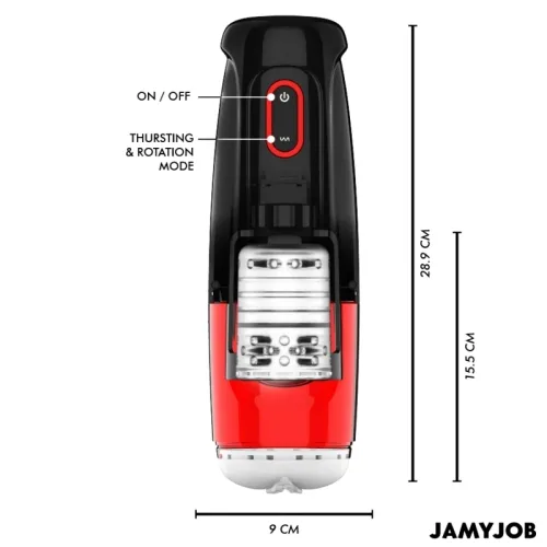 Cyclone Automatic Vaginal Masturbator with 10 Suction and Thrust Modes – Jamyjob