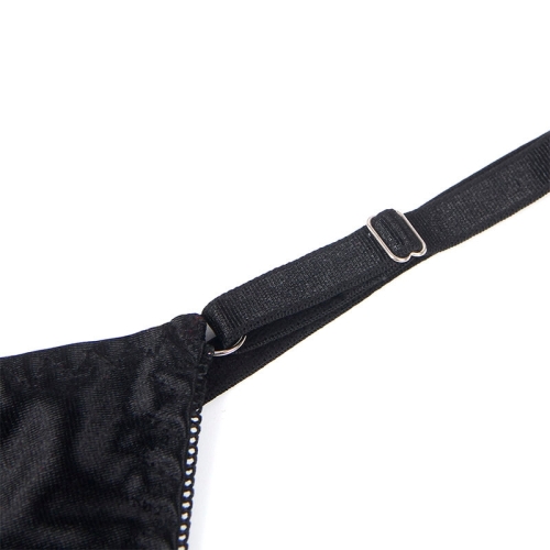 SUBBLIME - 955205 BH-SET MIT VERSTELLBARER SCHWARZER SCHLEIFE L/XL