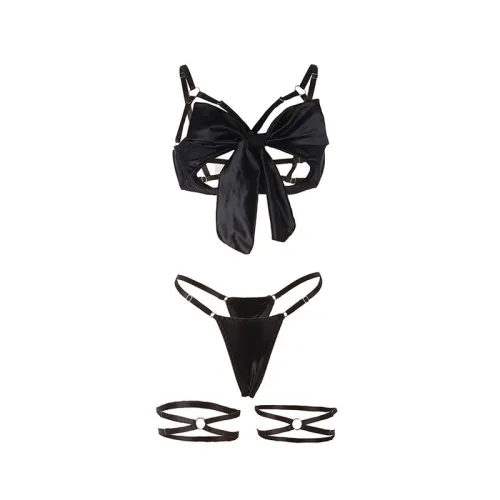 Bra Set with Adjustable Black Bow L/XL – Subblime