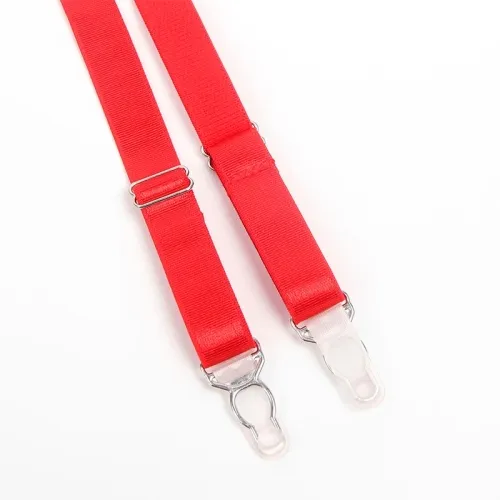 Red Bondage Bra with Garter Set S/M – Subblime