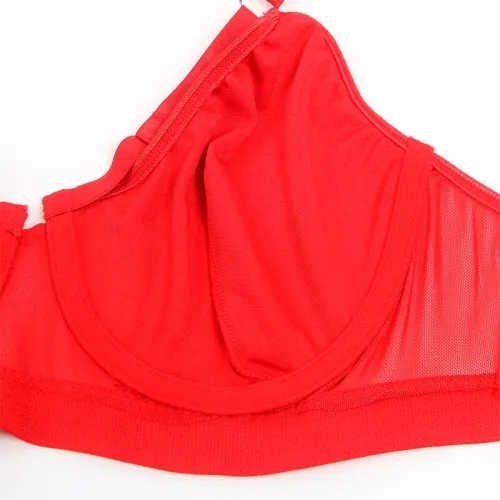 Red Bondage Bra with Garter Set S/M – Subblime