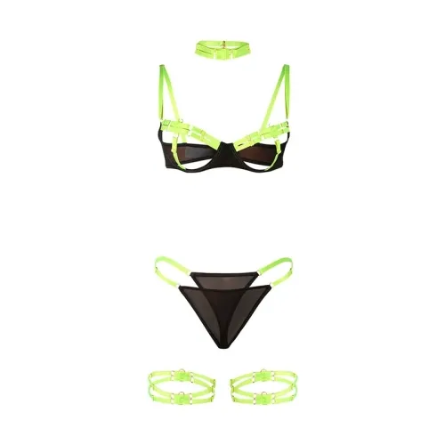 Bra Set Fluorescent Green L/XL – Subblime