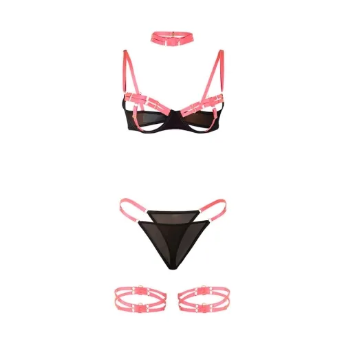 Bra Set Fluorescent Pink S/M – Sublime