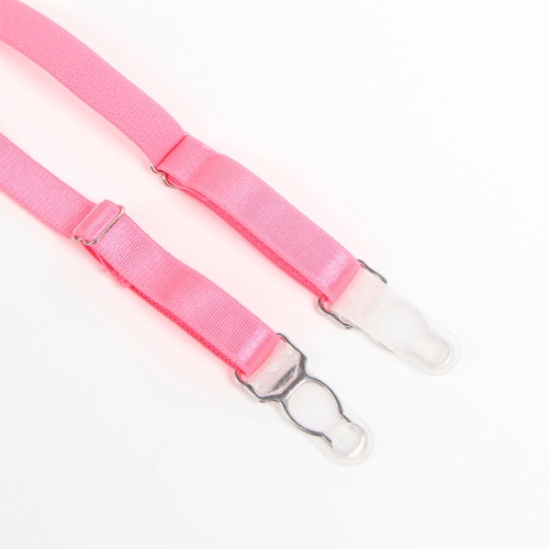 SUBBLIME - 955359 BH-SET MIT SPITZE UND STRUMPFBÄNDERN ROSA UND LILA S/M