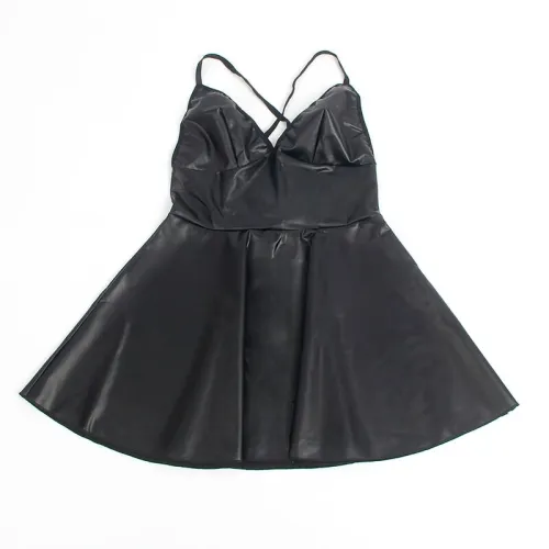 Dress with Black Leather Straps S/M – Subblime