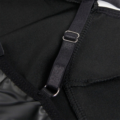 SUBBLIME - 955373 KLEID MIT SCHWARZEN LEDERTRÄGERN S/M