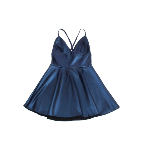 SUBBLIME - 955427 KLEID MIT BLAUEN LEDERTRÄGERN L/XL