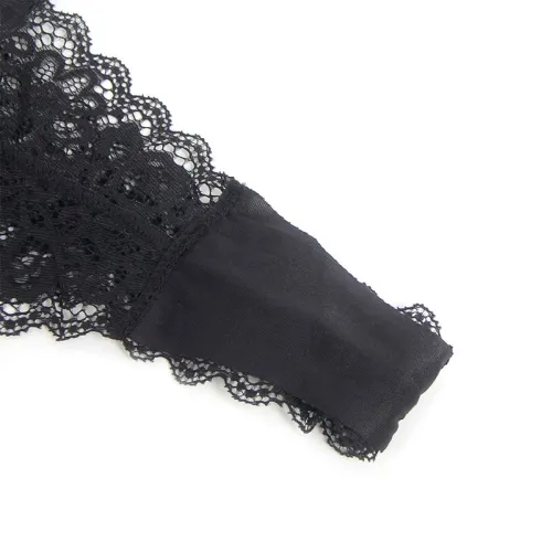 Schwarzer Leder-Body Mit Reissverschluss L/Xl – Subblime