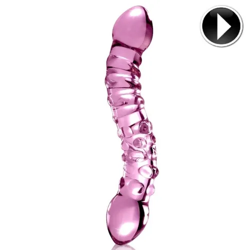 No. 55 Handgeblasener Glasdildo | Icicles