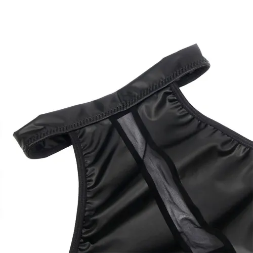 Neckholder-Kleid Mit Transparenzen Schwarz S/M – Subblime