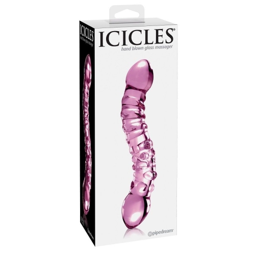 No. 55 Handgeblasener Glasdildo | Icicles