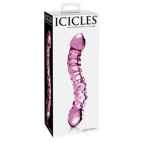 No. 55 Handgeblasener Glasdildo | Icicles