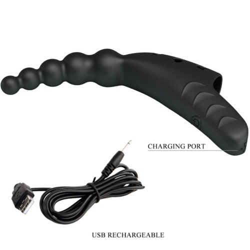 PRETTY LOVE - JORDIN FINGERVIBRATOR 10 VIBRATIONEN SCHWARZ