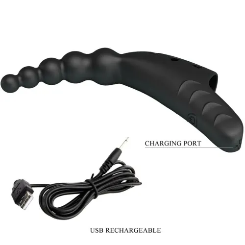 Jordin Finger Vibrator 10 Modes Black | Pretty Love