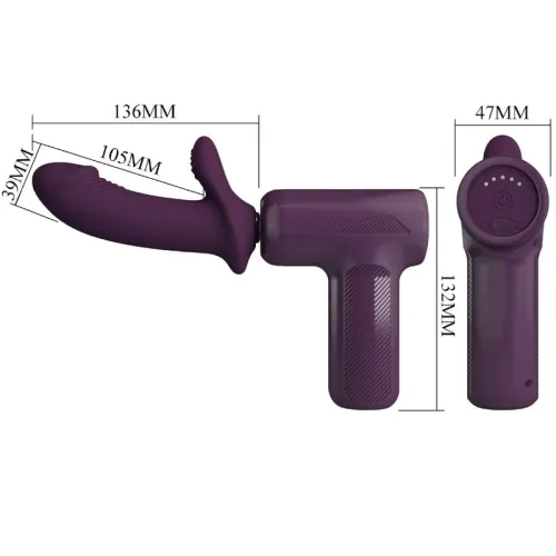 DJ Scholar Massager 5 Settings Purple | Pretty Love